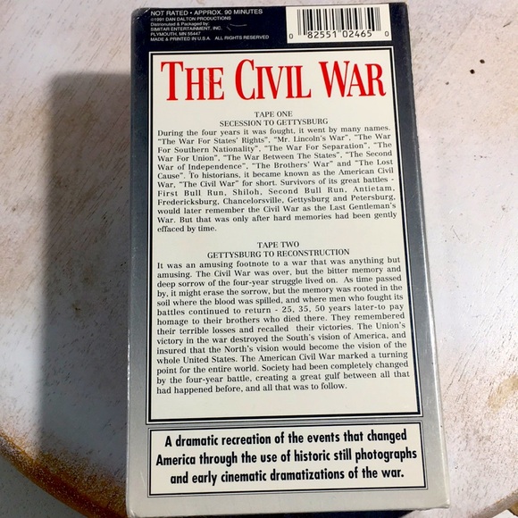 VHS tapes New in package old stock Civil War set tapes 1& 2 1861-1865 - Picture 2 of 10
